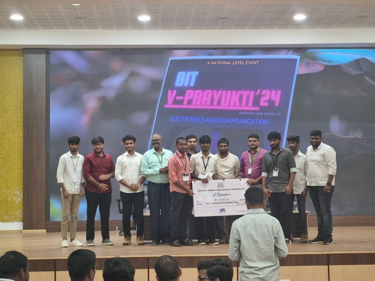 Winners - 24-hour AI/ML Hackathon at BIT - PRAVUKTI 2024
